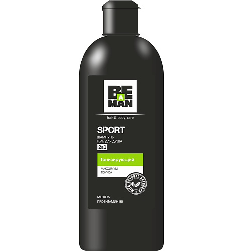 BE A MAN Шампунь и гель для душа 2 в 1"Sport" тонизирующий с Ментолом и D-пантенолом 360 #1