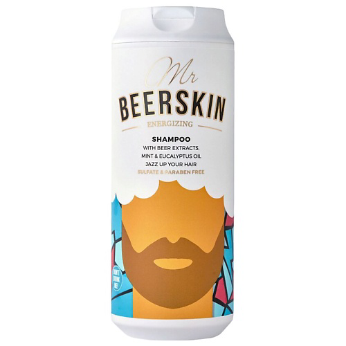 BEERSKIN Шампунь с пивными экстрактами, бодрящий Mr Beerskin Energizing Shampoo 440 #1