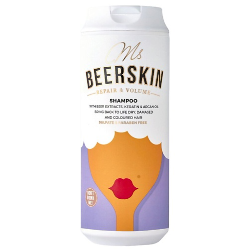 BEERSKIN Шампунь с пивными экстрактами, восстановление и объём Ms Beerskin Repair & Volume Shampoo 440 #1