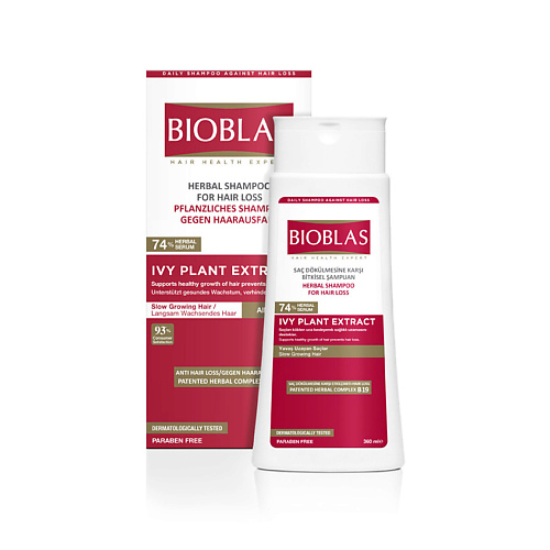 BIOBLAS Шампунь для роста здоровых волос, против выпадения, с фитостеролом Ivy Plant Extract 360 #1