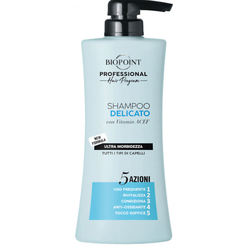 BIOPOINT PROFESSIONAL Шампунь с витаминами A C E F для всех типов волос Деликатный Delicate 400 #1