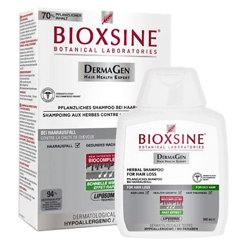 BIOXSINE Шампунь против выпадения для жирных волос DermaGen 300 #1