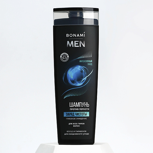 BONAMI Шампунь для волос, заряд чистоты "for men" 400 #1