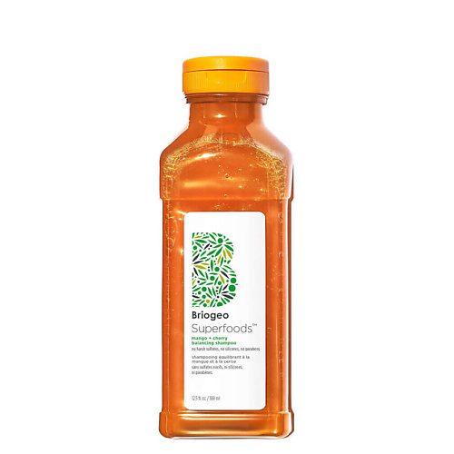 BRIOGEO Шампунь для волос Superfoods Mango + Cherry Balancing Shampoo 236 #1
