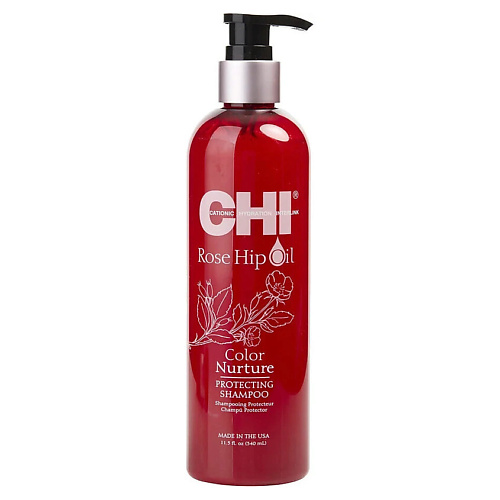 CHI Защитный шампунь для окрашенных волос Rose Hip Oil Color Nurture 340 #1