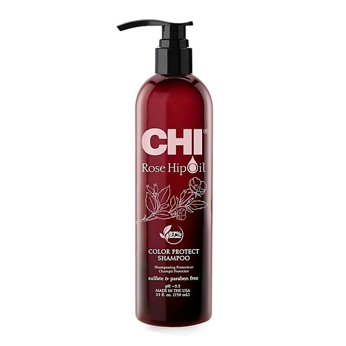 CHI Защитный шампунь для окрашенных волос Rose Hip Oil Color Nurture 739 #1