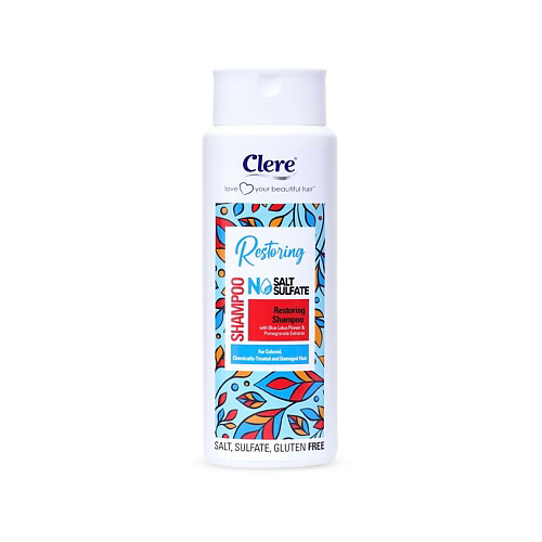 CLERE Бессульфатный восстанавливающий шампунь Restoring 500 #1