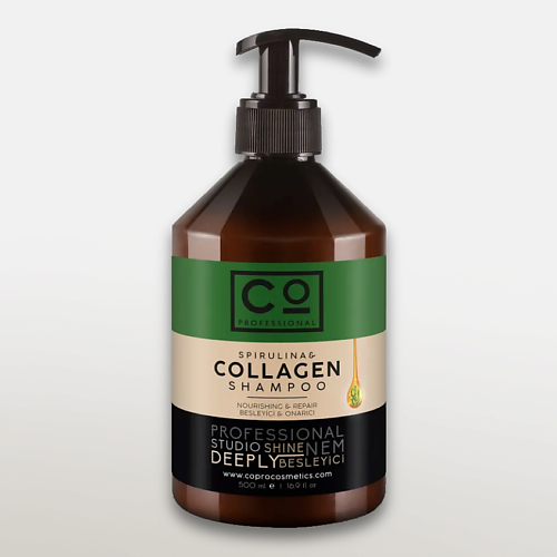 CO PROFESSIONAL Шампунь для волос женский Spirulina and Collagen Shampoo 500 #1