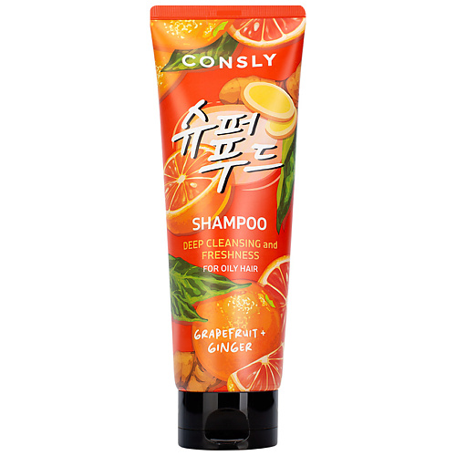 CONSLY Шампунь глубоко очищающий с экстрактами грейпфрута и имбиря Deep Cleansing Shampoo With Grapefruit And Ginger Extracts 250 #1
