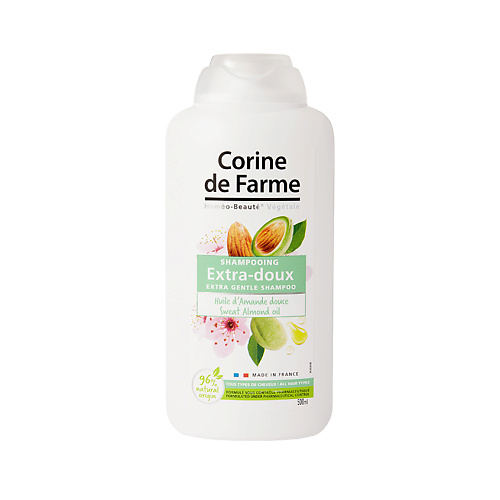 CORINE DE FARME Шампунь мягкий с Маслом Миндаля Shampoo Extra Gentle Sweet Almond Oil 500 #1