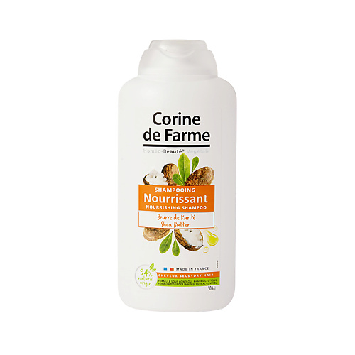 CORINE DE FARME Шампунь питательный с Маслом Карите Shampoo Nourishing Shea Butter 500 #1