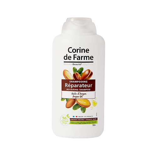CORINE DE FARME Шампунь восстанавливающий с Аргановым Маслом Shampoo Repairing Argan Oil 500 #1