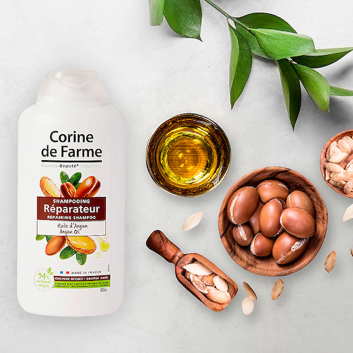CORINE DE FARME Шампунь восстанавливающий с Аргановым Маслом Shampoo Repairing Argan Oil 500 #1