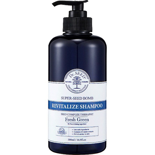 DR. SEED Шампунь для волос с ароматом зеленой свежести Revitalize Shampoo Fresh Green 500 #1