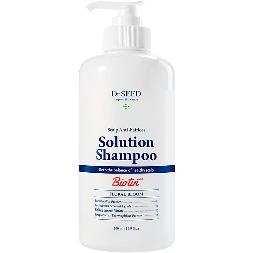DR. SEED Шампунь для волос и кожи головы с ароматом нежных цветов Solution Shampoo Floral Bloom 500 #1