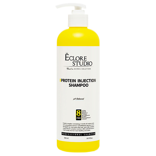 ECLORE STUDIO Укрепляющий протеиновый шампунь PROTEIN INJECTION SHAMPOO для волос 500 #1