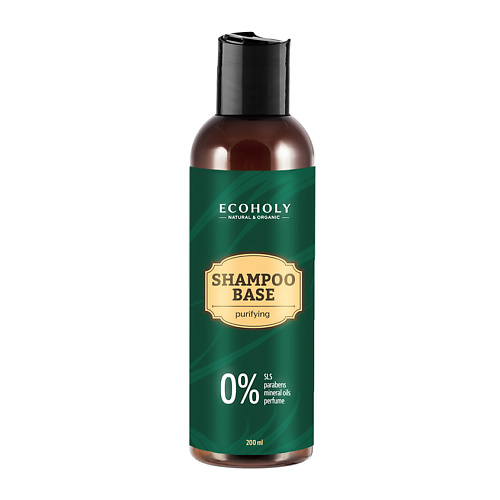 ECOHOLY Шампунь для волос бессульфатный очищающий Shampoo Base Purifying 200 #1