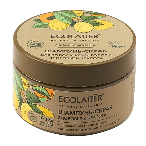 ECOLATIER GREEN Шампунь-скраб для волос и кожи головы Здоровье & Красота ORGANIC MARULA 300 #1