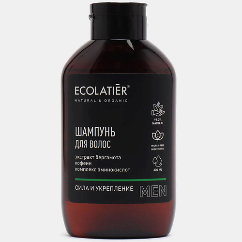 ECOLATIER Мужской шампунь Сила и укрепление 400 #1