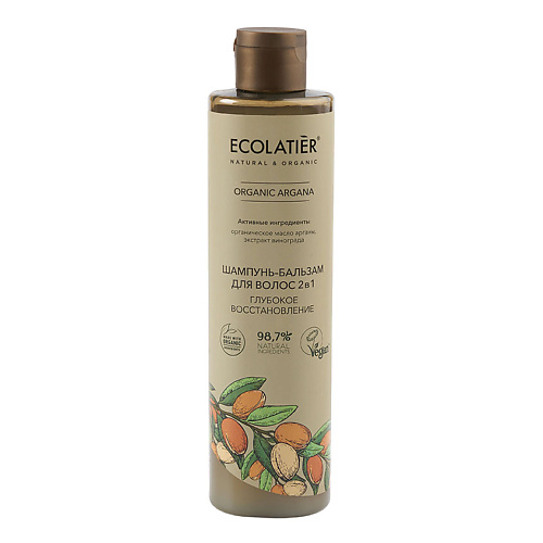 ECOLATIER Шампунь-бальзам для волос 2 в 1 ORGANIC ARGANA 350 #1
