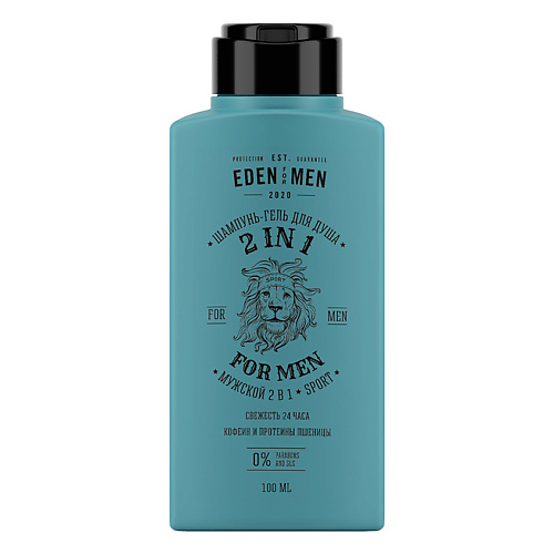 EDEN EDEN FOR MEN Шампунь-гель мужской 2 в 1 для волос и тела с протеинами пшеницы 100 #1