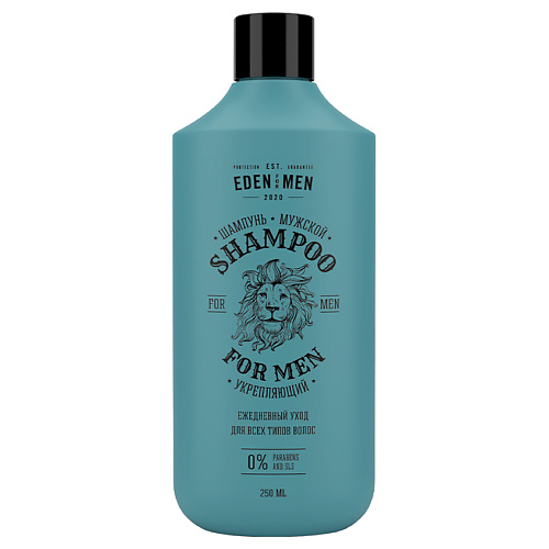 EDEN FOR MEN Шампунь мужской укрепляющий, против выпадения с протеинами пшеницы 250 #1