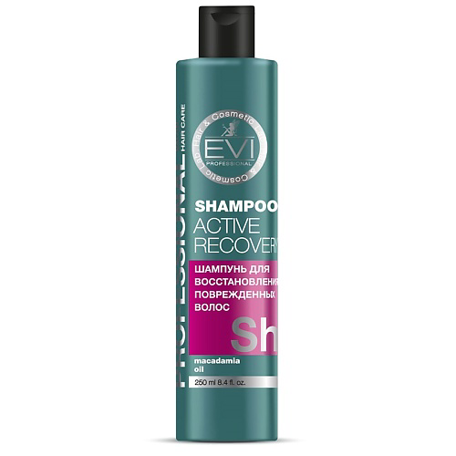EVI PROFESSIONAL Шампунь "Активное восстановление" для поврежденных волос Professional Salon Hair Care Shampoo Acive Recovery 250 #1
