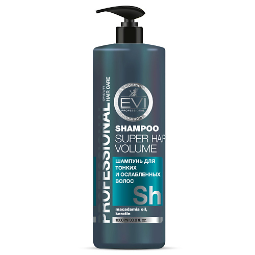 EVI PROFESSIONAL Шампунь "Объем и сила" для тонких и ослабленных волос Professional Salon Hair Care Shampoo Super Hair Volume 1000 #1