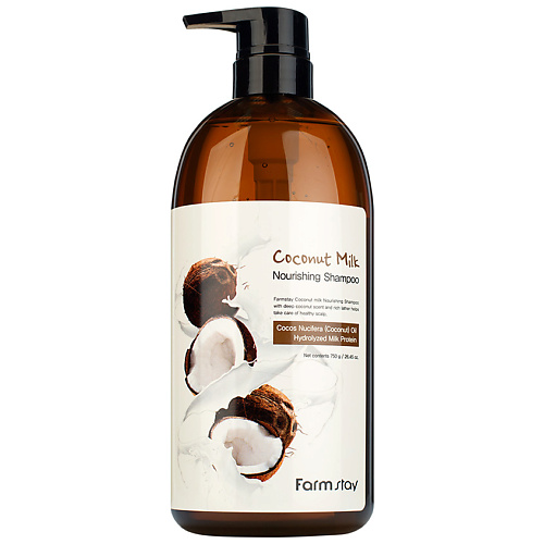 FARMSTAY Шампунь питательный с кокосовым маслом Coconut Milk Nourishing Shampoo 750 #1