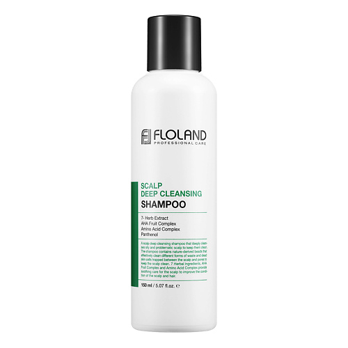 FLOLAND Глубокоочищающий укрепляющий шампунь с кислотами и пантенолом Scalp Deep Cleansing Shampoo 150 #1