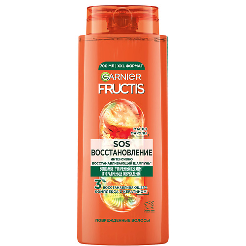 FRUCTIS Укрепляющий шампунь, SOS Восстановление, для поврежденных и тонких волос 700 #1