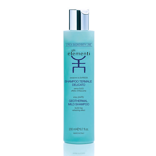 GLI ELEMENTI Шампунь для волос геотермальный Geothermal Mild Shampoo 200 #1