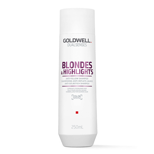 GOLDWELL Шампунь для осветленных и мелированных волос Dualsenses Blondes & Highlights Anti-Yellow Shampoo 250 #1