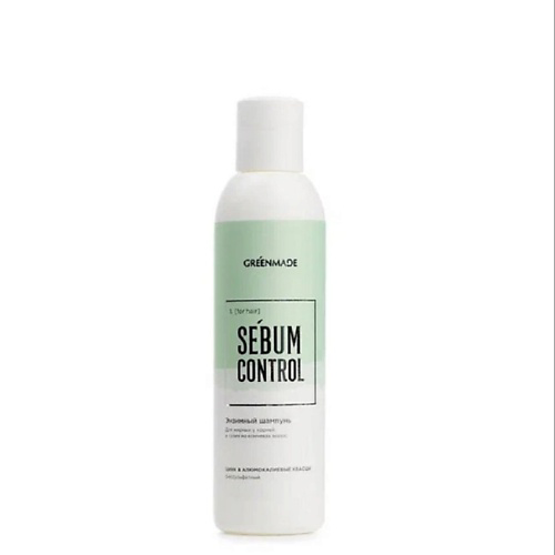 GREENMADE Шампунь для жирных у корней и сухих на кончиках волос SEBUM CONTROL энзимный 200 #1
