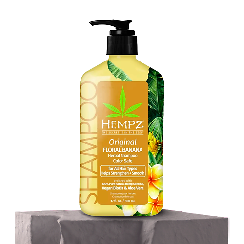HEMPZ Шампунь Оригинальный / Original Herbal Shampoo For Damaged & Color Treated Hair 500 #1