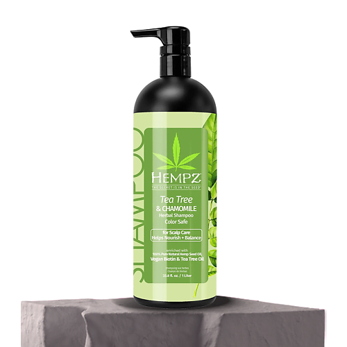 HEMPZ Шампунь Здоровые волосы Чайное дерево и Ромашка /Tea Tree & Chamomile Herbal Shampoo 1000 #1