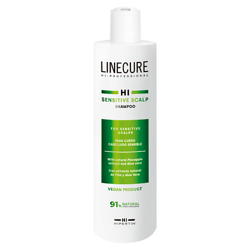 HIPERTIN Шампунь бессульфатный для чувствительной кожи головы LINECURE Sensitive Scalp (vegan) 300 #1