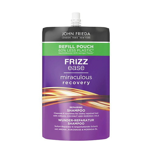 JOHN FRIEDA Восстанавливающий шампунь Frizz Ease. Сменный блок (рефил) 500 #1