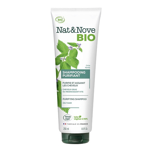 KERANOVE Шампунь для жирных волос Крапива Nat & Nove Bio Shampoo 250 #1