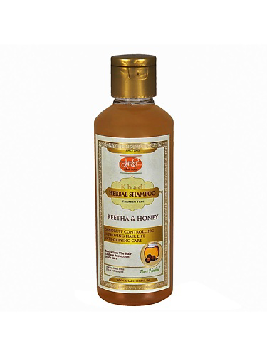 KHADI Шампунь для роста волос Хна, Амла и Мед 210 #1