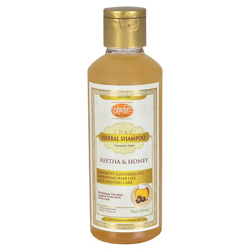 KHADI Шампунь от перхоти для роста волос Ритха и Мед 210 #1