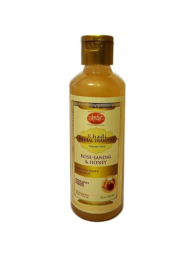 KHADI Шампунь от секущихся кончиков Роза, Сандал и Мед 210 #1