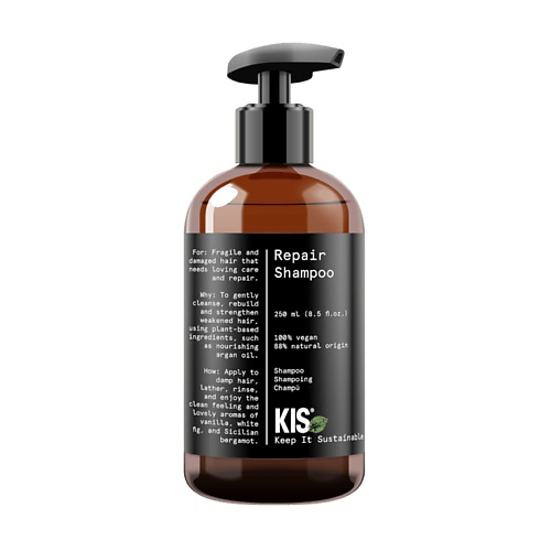 KIS Repair Shampoo 100% VEGAN  шампунь 250 #1