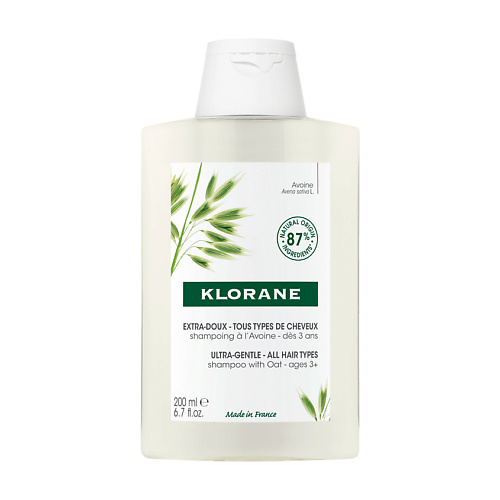 KLORANE Сверхмягкий шампунь для всех типов волос с молочком овса Ultra-Gentle Shampoo 200 #1