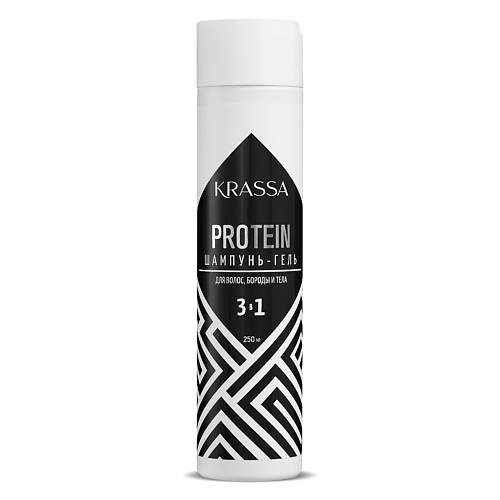 KRASSA Professional Protein Шампунь-гель для мужчин 3в1 250 #1