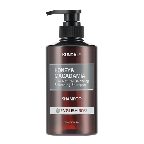 KUNDAL Шампунь для волос Английская роза Honey & Macadamia Shampoo 500 #1