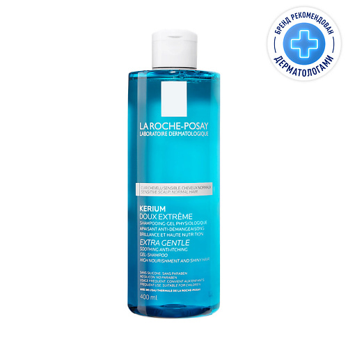 LA ROCHE-POSAY Kerium Мягкий физиологический шампунь-гель для нормальных, ослабленных волос и чувствительной кожи головы, для взрослых и детей с 3-х лет 400 #1