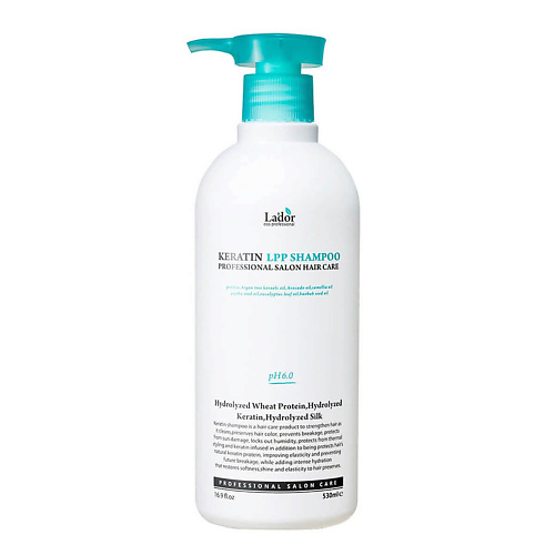LADOR Шампунь для волос бессульфатный кератиновый Keratin LPP Shampoo 530 #1