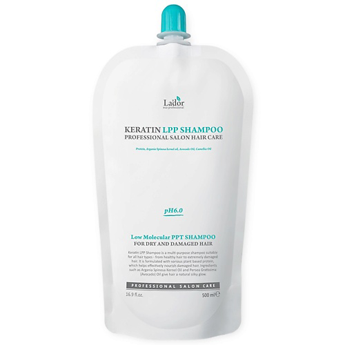 LADOR Шампунь для волос бессульфатный кератиновый Keratin LPP Shampoo 500 #1
