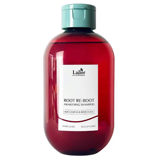 LADOR Шампунь против выпадения волос ROOT RE-BOOT AWAKENING SHAMPOO RED GINSENG&BEER YEAST 300 #1